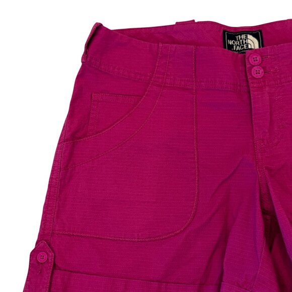 Like new! The North Face Rip Stop Pink Mid-Rise Shorts Size 4 - Picture 8 of 8
